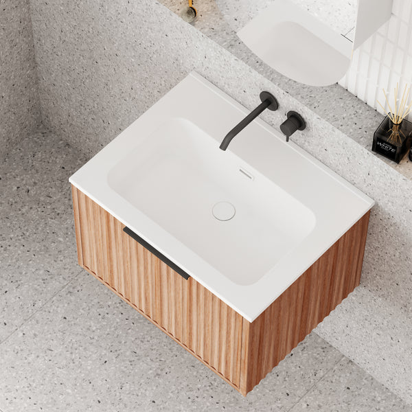 Capture Ensuite Wall Hung Vanity - Walnut