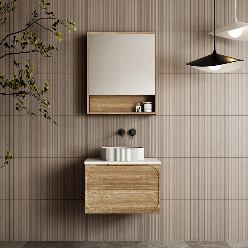 Cassa Designs Cicero Shaving Cabinet - Walnut- Double Doors