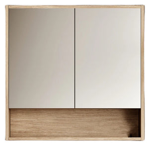 Cassa Designs Cicero Shaving Cabinet - Natural Oak- Double Doors