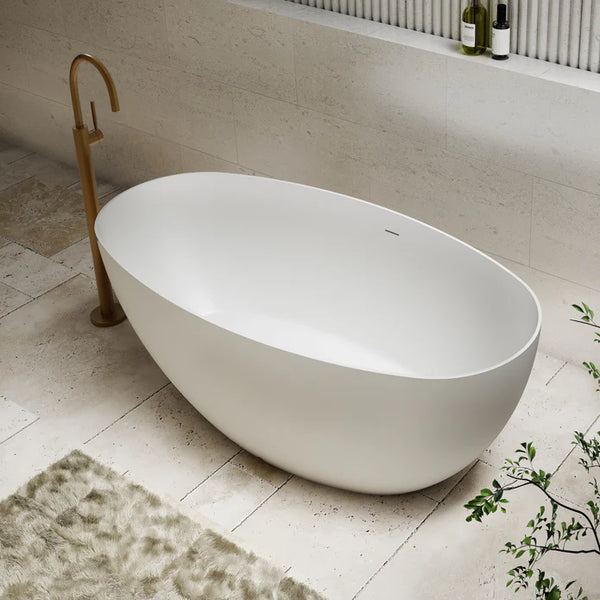 Cassa Design Egg Shell Bathtub Gloss White
