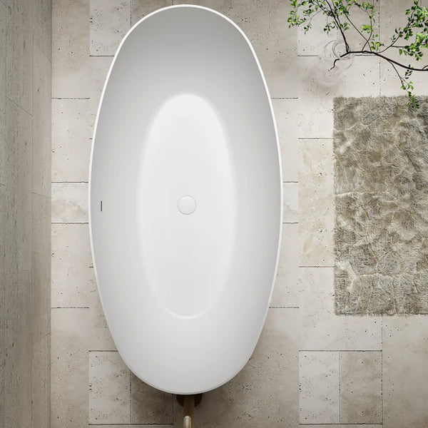 Cassa Design Egg Shell Bathtub Matte White