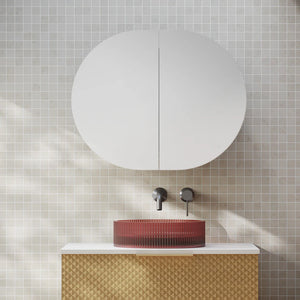 Cassa Designs ELLI PILL Shaving Cabinet Matte White
