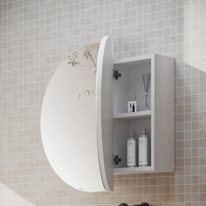 Cassa Designs ELLI PILL Shaving Cabinet Matte White