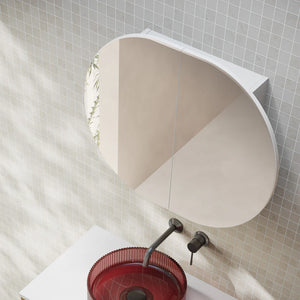Cassa Designs ELLI PILL Shaving Cabinet Matte White