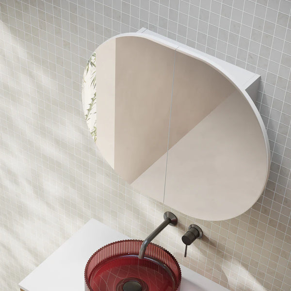 Cassa Designs ELLI PILL Shaving Cabinet Matte White
