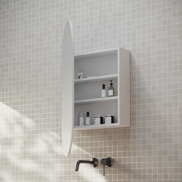 Cassa Designs ELLI PILL Shaving Cabinet Matte White