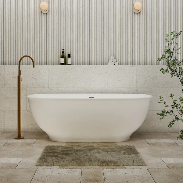 Hampton Freestanding Bath Matte White
