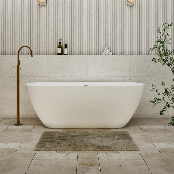Cassa Designs Rec Slimline Bathtub Matte White