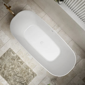 Cassa Designs Rec Slimline Bathtub Matte White