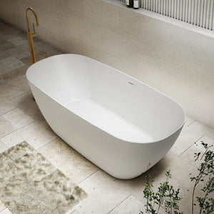 Cassa Designs Rec Slimline Bathtub Matte White