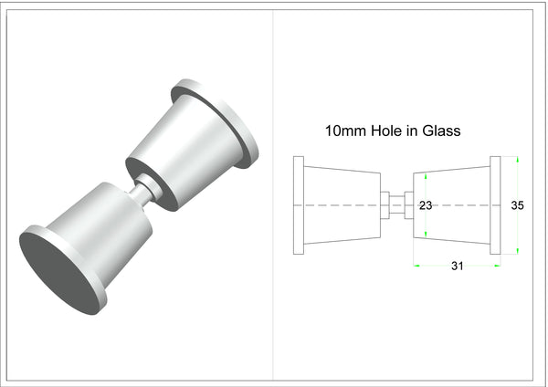 Round Door Knob Satin Chrome