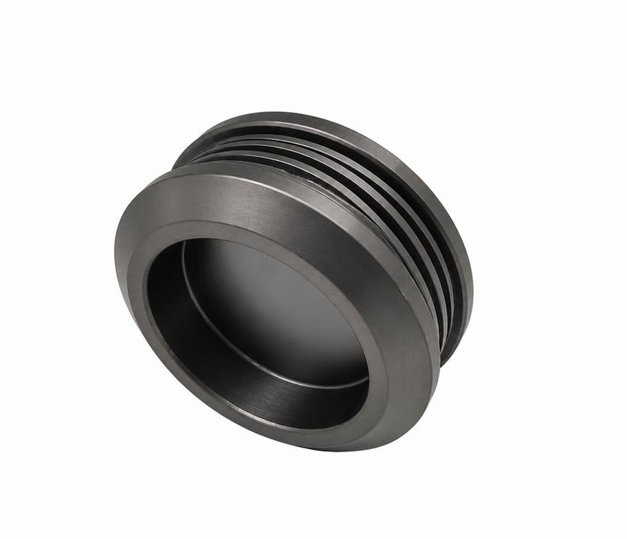 Bellé Sliding Finger Pull Door Handle Satin Gun Metal