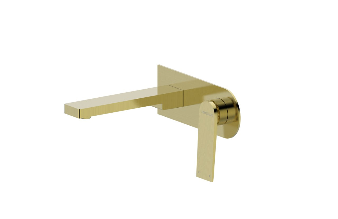Statesman - Bath Spout with Mixer - Brushed Brass Electro