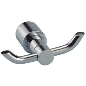 Double Robe Hook Polished Chrome