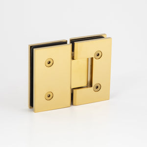 Boston Glass to Glass Hinge Brushed Brass