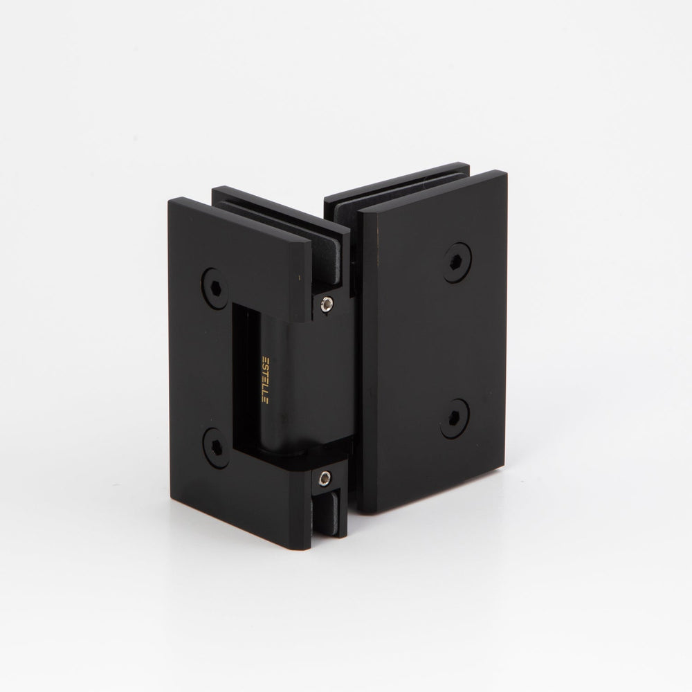 Boston 6-8mm Glass to Glass 180 Degree Shower Hinge - Matte Black