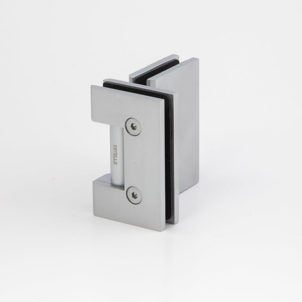 Boston Glass to Glass 180 Degree Hinge Matte Chrome