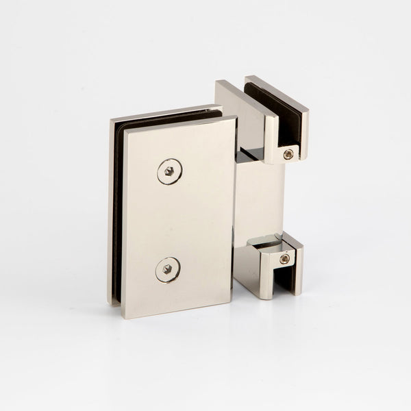 Boston Glass to Glass Hinge Polished Nickel