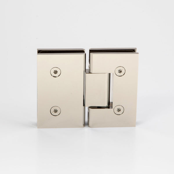 Boston Glass to Glass Hinge Polished Nickel