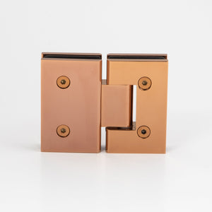 Boston Glass to Glass Hinge Polished Rose Gold