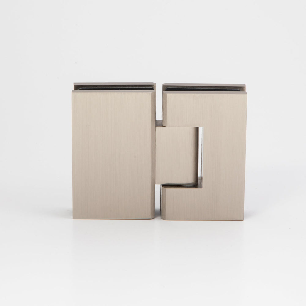 Boston 6-8mm Glass to Glass 180 Degree Shower Hinge - Satin Nickel