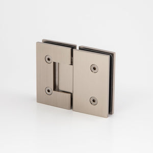 Boston Glass to Glass Hinge Satin Nickel