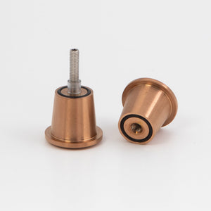 Round Door Knob Brushed Rose Gold