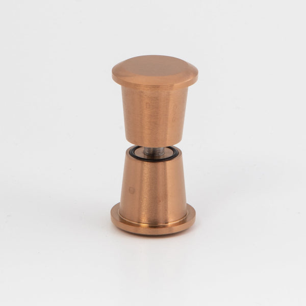 Round Door Knob Brushed Rose Gold