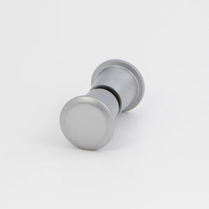 Round Door Knob  Matte Chrome