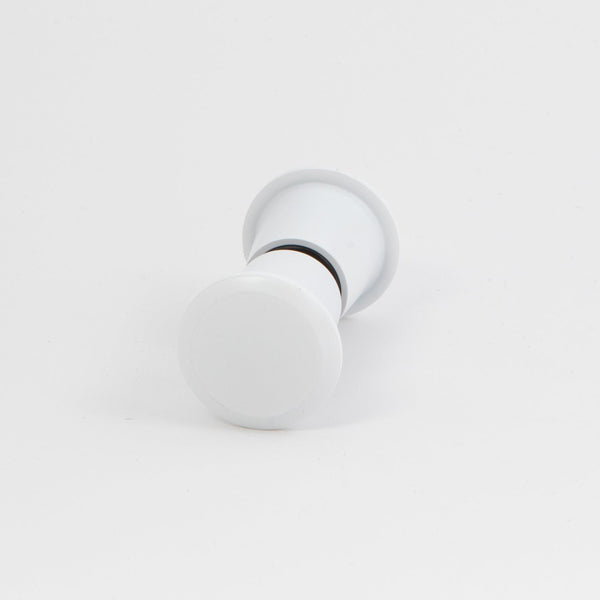 Round Door Knob White