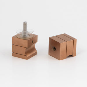 Square Door Knob Brushed Rose Gold