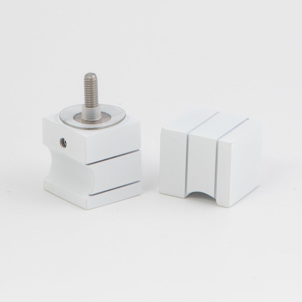 Square Door Knob White