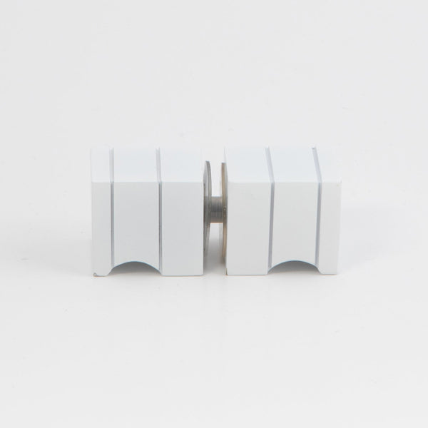 Square Door Knob White