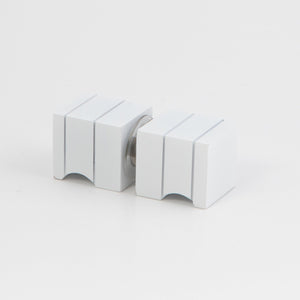 Square Door Knob White