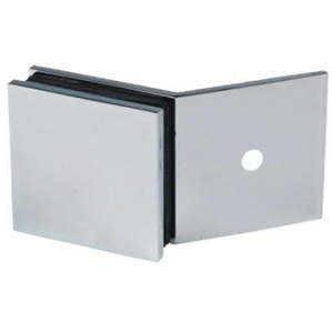 Boston 135 Degree Wall to Glass Bracket Polished Rose Gold