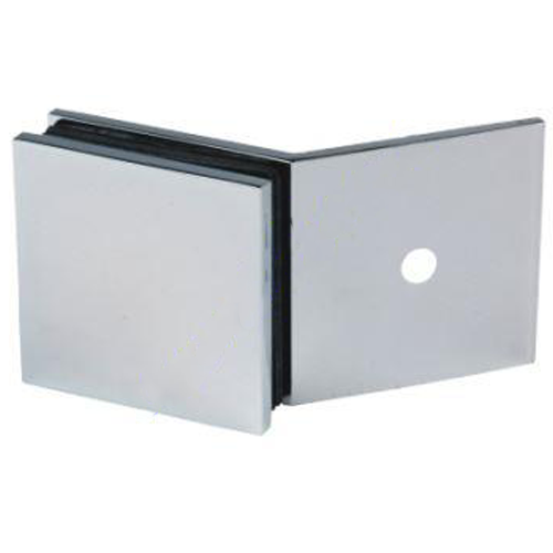 Boston 135 Degree Wall to Glass Bracket Polished Rose Gold