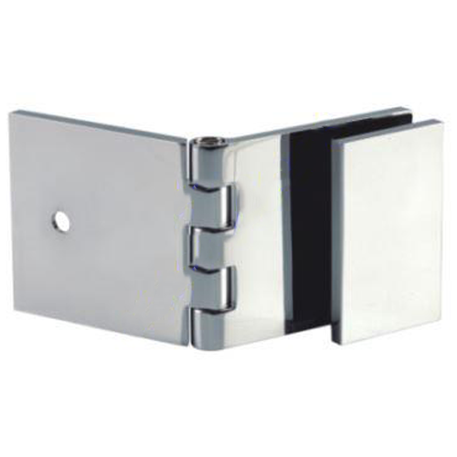 Adjustable Angle Wall to Glass Brackets with 30mm Cover plate - Polished Chrome