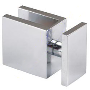 Boston 90 Degree Glass to Glass Clamp Brushed Brass