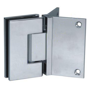 Boston Heavy Duty Hinge with Corner Type Mounting Plate - Raw Brushed Brass