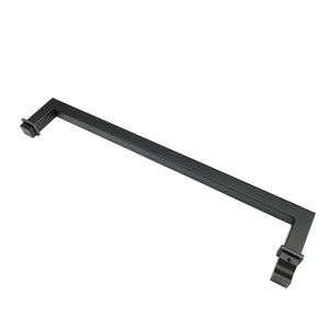 Square Towel Rail 430mm with FEK Door Knob Matte Black