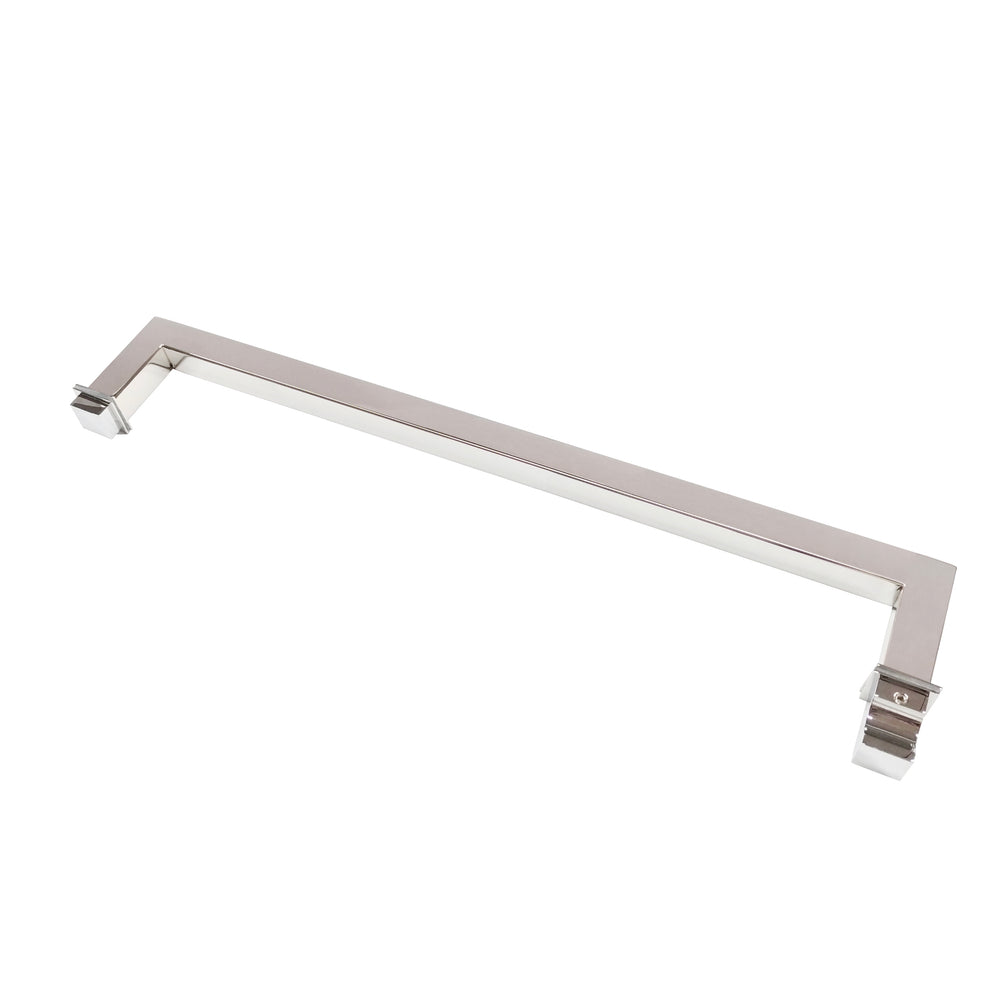Square Towel Rail 430mm with FEK Door Knob Polished Chrome