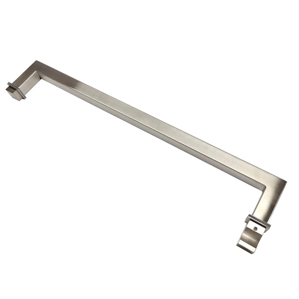 Square Towel Rail 430mm with FEK Door Knob Satin Nickel