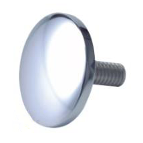 Round Button and Thread 30mm Satin Nickel