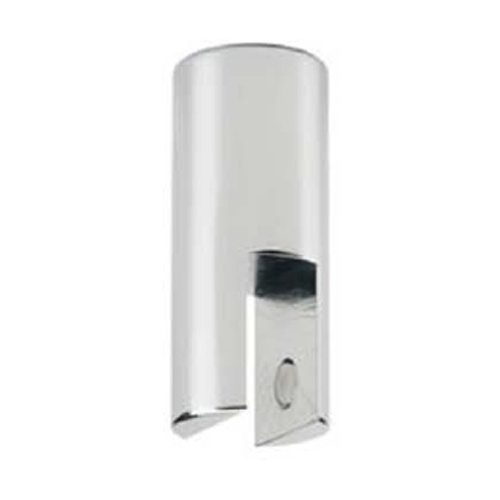 Round 180 Degree Inline Ceiling to Glass Fitting Matte Black