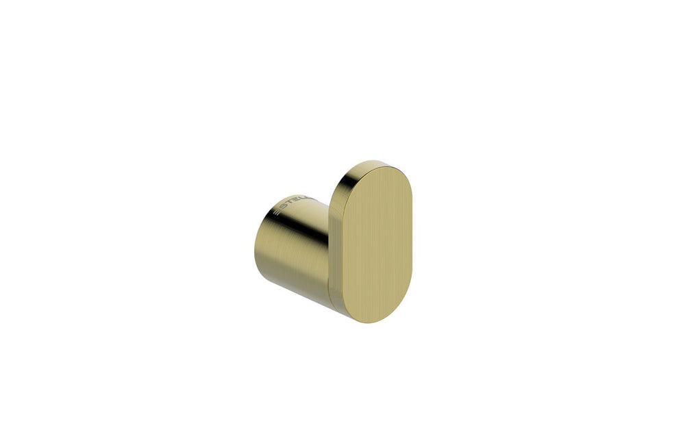 Statesman Bathroom Robe Hook Brushed Brass