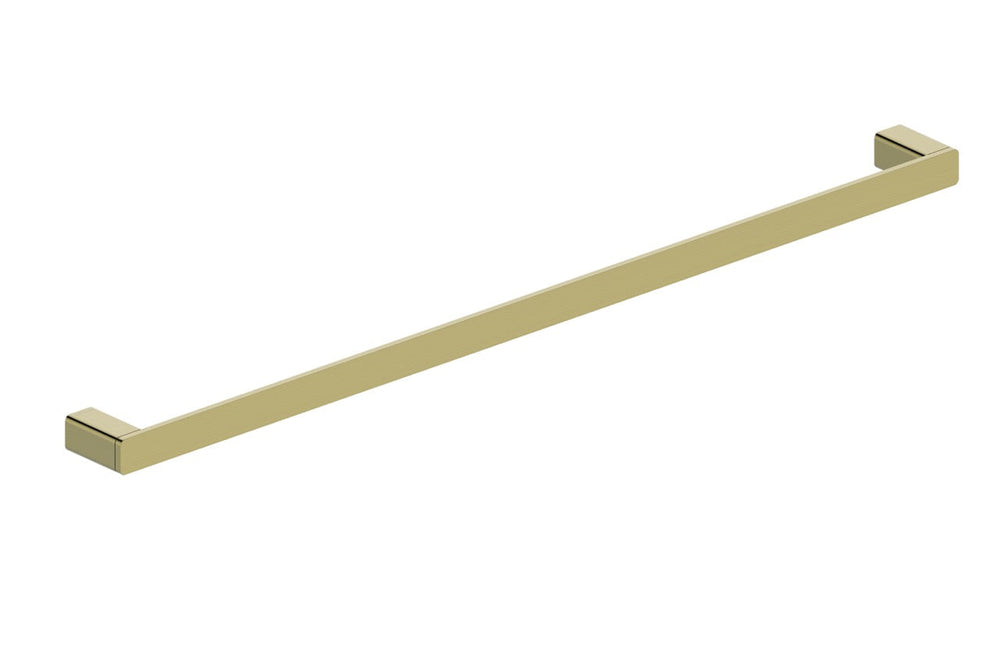 Boston Towel Rail Single  800mm Brushed Brass