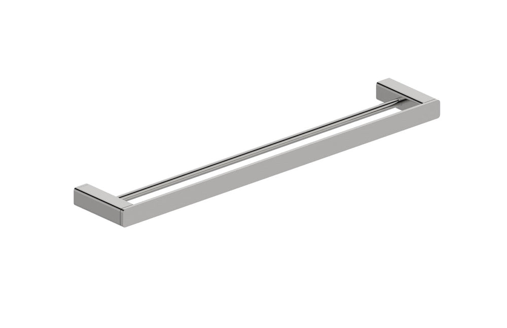 Boston Towel Rail Double 600mm Satin Nickel