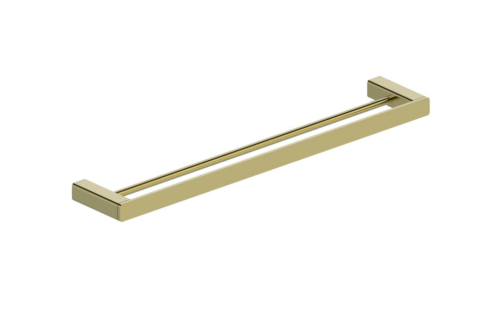 Boston Towel Rail Double 600mm Brushed Brass