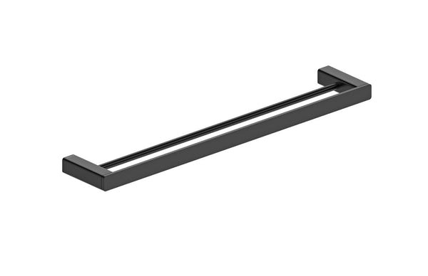 Boston Towel Rail Double 600mm Matte Black
