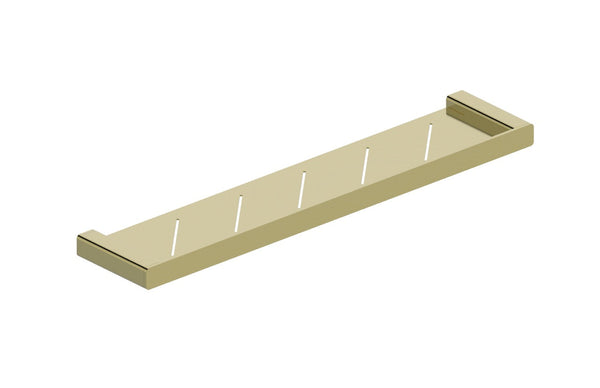 Boston Shower Shelf 600mm Brushed Brass